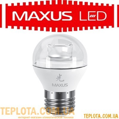 Світлодіодна лампа Maxus LED G45 4W 5000K 220V E27 