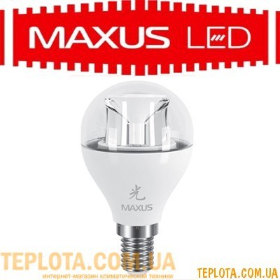 Світлодіодна лампа Maxus LED G45 6W 5000K 220V E14 
