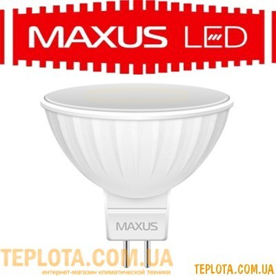 Світлодіодна лампа Maxus LED MR16 3W 3000K 220V GU5.3 
