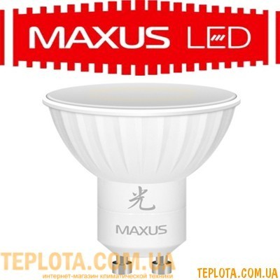 Світлодіодна лампа Maxus LED MR16 5W 4100K 220V GU10 