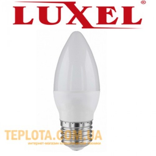 Світлодіодна лампа Luxel LED C-37 7W E27 4000K 