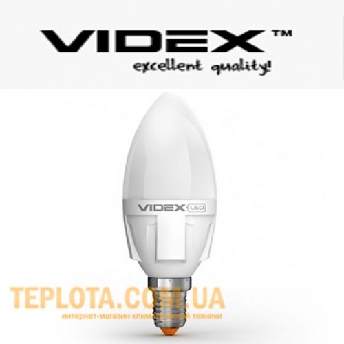 Світлодіодна лампа Videx  LED C37 5W 4100K 220V E14 
