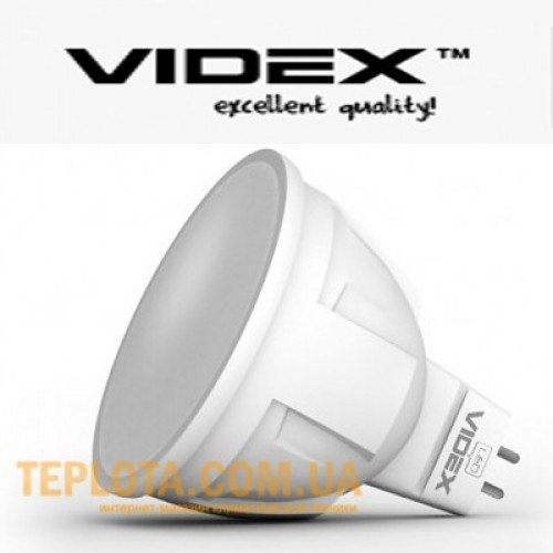Світлодіодна лампа Videx LED MR16 5W 3000K 220V GU5.3 