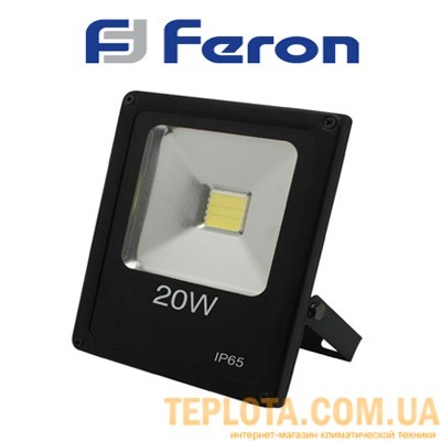  Світлодіодний прожектор Feron Super Slim 20W 6400K 1600Lm 