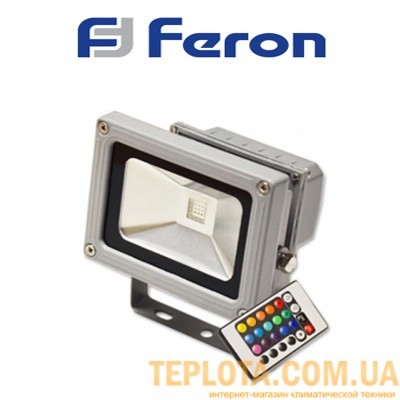  Світлодіодний прожектор Feron RGB з пультом ДК 20W 