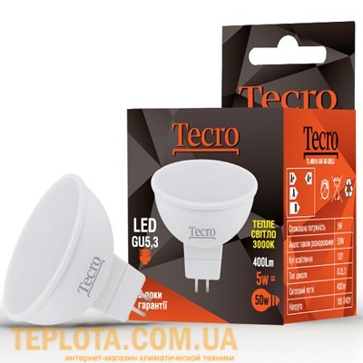 Світлодіодна лампа Tecro LED MR16 5W 3000K GU5.3 