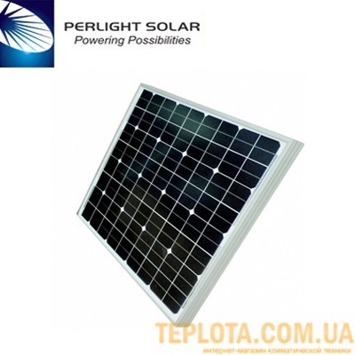  Солнечная батарея Perlight Solar 50 Вт 12 В, монокристаллическая (Grade A PLM-050M-36) 