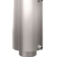  Теплодар теплообмінник 7 літрів на димохід Ø 115 L = 526 мм для лазні та сауни - (арт. 00148 ) 