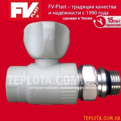  FV PLAST Кран радиаторный прямой д.20х1)2* мм 
