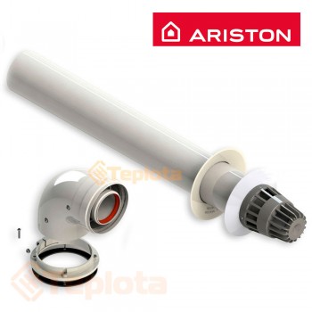  Комплект коаксіального димоходу конденсаційний Ariston арт. 3318073 (1000, 60/100 мм) 