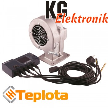  Комплект автоматики KG Elektronik для твердопаливних котлів (блок CS-20+вентилятор DP-02) 