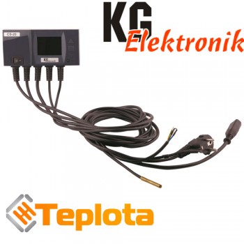  Контролер KG Elektronik CS-20 для твердопаливного котла (керув. вент+насос СО) 