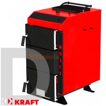  Котел твердопаливний Kraft D 12 кВт без автоматики (Котел Крафт Д - нижнього горіння) 