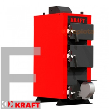  Котел твердопаливний Kraft E new 24 кВт з автоматикою (Котел Крафт Модель E new)+ подарунок  Безкоштовна доставка   