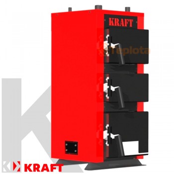  Котел твердопаливний Kraft K 12 кВт без автоматики (Котел Крафт Модель К) 