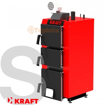  Котел твердопаливний Kraft S 20 кВт з автоматикою (Котел Крафт С - тривалого горіння)+ подарунок  Безкоштовна доставка   