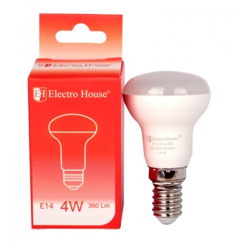 Світлодіодна лампа LED лампа Рефлекторна R39  E14  4 Вт  4100К Electro House EH-LMP-R39 