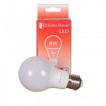 Світлодіодна лампа LED лампа Стандартна (груша) G45 E27  8 Вт  4100К Electro House EH-LMP-1240 