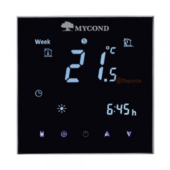  Термостат для теплої підлоги Mycond MC-HNWT-B (чорний, Wi-Fi) 