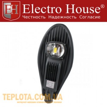  Світильник вуличний 50 Вт 505x215x75 мм  4500 Лм  6500К IP65 Electro House EH-LSTR-3050 