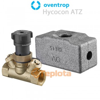  Oventrop Hycocon ATZ Запірний вентиль Ду20, 3/4 ВР  з двома встановленими вимірювальним та зливним клапанами, арт. 1067306 