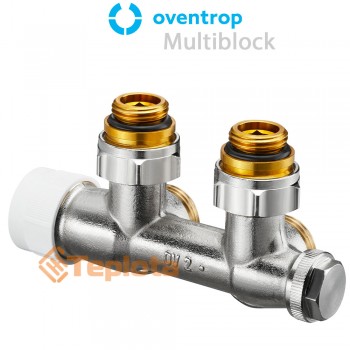  Oventrop Multiblock, кутовий термостатичний вузол для двотрубних систем 1/2