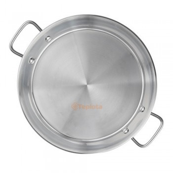  Сковорідка паельєра з нержавіючої сталі 28 см (Paella, Паэльера для індукційних плит) 