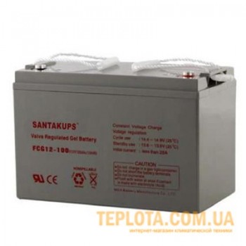  Акумуляторна батарея гелева SANTAKUPS GEL FCG12-100, 12V 100Ah 