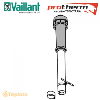  Protherm - Vaiilant - Комплект вертикального проходу через дах 60/100 арт. 0020230604 