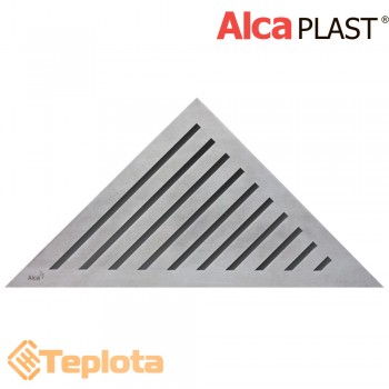  Alcaplast Перфорована решітка GRACE для кутових трапів (нержавіюча сталь матова) 