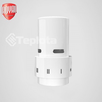  Термоголовка рідинна Royal Thermo Danfoss Click Design (біла) 