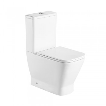  Унітаз-компакт Qtap Cardinal Ultra Quiet безободковий з сидінням Soft-close QT04222168AUQ3W 