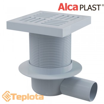  Alcaplast Зливний трап APV5211 150х150/50 мм, решітка з поліпропілену, мокрий гідрозатвор 