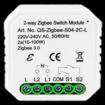  433141 Розумний вимикач Tervix Pro Line ZigBee Switch (2 клавіші), без нуля 