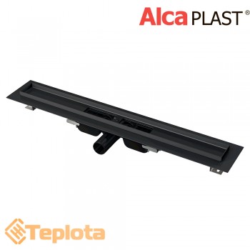 Alcaplast Душовий трап (водостічний жолоб) APZ101 BLACK LOW (низький) для перфорованої решітки, 550 мм 