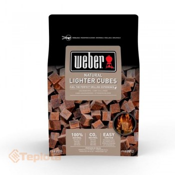  Weber 17612 Кубики для розпалу WEBER натуральні, 48 шт 