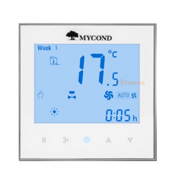  Термостат для фанкойла Mycond MС-TRF-B2F-W-4 (білий, 2- та 4-трубні системи, Wi-Fi) 