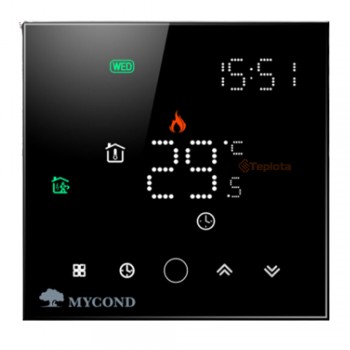  Термостат для теплої підлоги Mycond MC-HB-B-WF (чорний, Wi-Fi) 