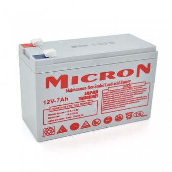  Акумуляторна батарея Micron MCN-12 / 7 12 V 7Ah ( 150 x 65 x 95 (100) ) Gray Q10 