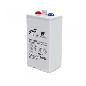  Акумуляторна батарея RITAR OPzV 2-300, Gray Case, 2V 300.0Ah (1200 С) (206 х 145 х 355(390)) 23,5 кг Q1 / 36 