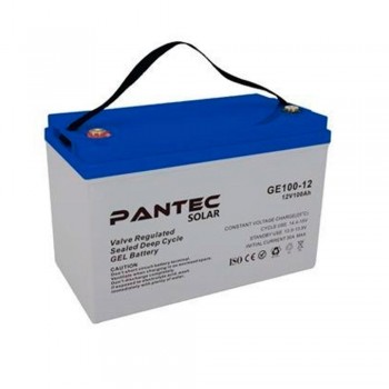  Акумуляторна батарея PANTEC 100-12 GEL 12V 100 Ah (330 x 173 x 218), 30.4 kg Grey Q1 / 48 (PTG100-12) 