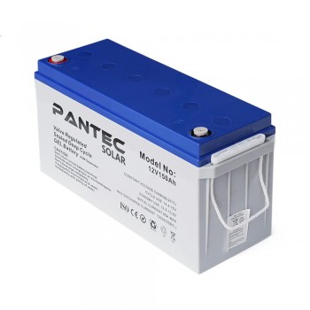  Акумуляторна батарея PANTEC 150-12 GEL 12V 150 Ah (483 x 170 x 238), 43.6 kg Grey Q1 / 48 (PTG150-12) 