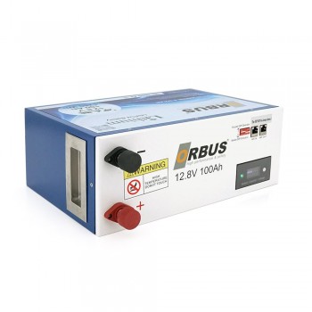  Акумуляторна батарея ORBUS LiFePO4 12,8V 100Ah, 360x140x250 mm, 12kg (LIT12-100)+ подарунок  Безкоштовна доставка   