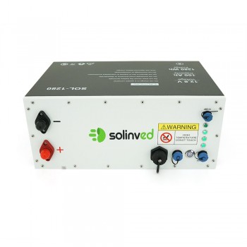  Акумуляторна батарея SOLINVED LiFePO4 12,8V 100Ah, 360x140x250mm, Black, 12.5kg (SOL-1280B)+ подарунок  Безкоштовна доставка   