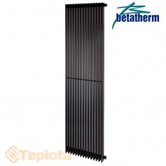  Вертикальний радіатор Betatherm Metrum BM6 1800x465, чорний (дизайнерський радіатор) 