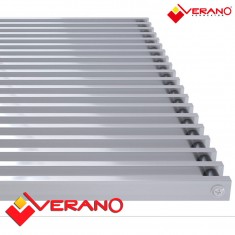  Решітка конвектора алюмінієва Verano VKа 404.2200 (колір алюміній, 2200/404 мм) 