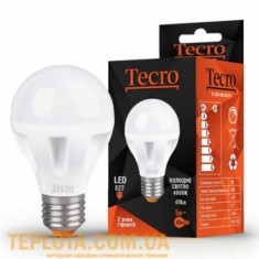 Світлодіодна лампа Tecro LED A60 5W E27 4000K (T2-A60-5W-4K-E27) 