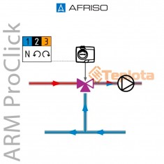  Afriso ARM 323 Електропривід 3 точки, 220 В, ProClick, арт. 1432310 