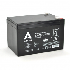  Акумулятор AZBIST Super AGM ASAGM-12120F2, Black Case, 12V 12.0Ah (151х98х 95 (101) ) Q6 