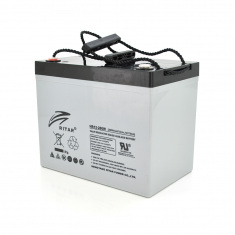  Акумуляторна батарея AGM RITAR HR12280W, Gray Case, 12V 75.0Ah ( 260 х 169 х 211 (219 ) 24.80kg Q1 